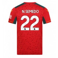 Camisa de time de futebol Wolves Nelson Semedo #22 Replicas 2º Equipamento 2023-24 Manga Curta
